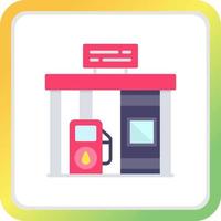 Gas Station Creative Icon Design vector