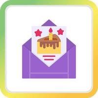 Birthday Card Creative Icon Design vector