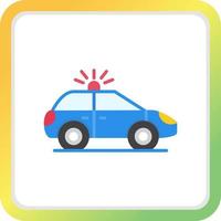 Police Car Creative Icon Design vector