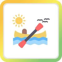 diseño de icono creativo de kayak vector