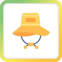 Sun Hat Creative Icon Design vector