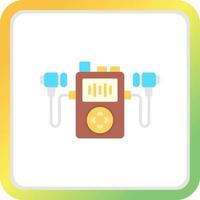 Mp3 Player Creative Icon Design vector