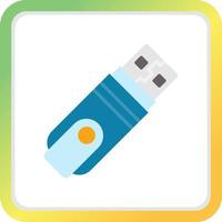 Usb Flash Drive Creative Icon Design vector