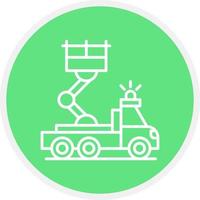 Ladder Truck Creative Icon Design vector