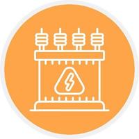 Power Transformer Creative Icon Design vector
