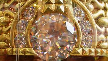 dubai, uae ,2022 - grootste goud ring in de wereld 21- karaat kolos, gewichten 64 kb. kosten 3 miljoen Verenigde Staten van Amerika dollars video