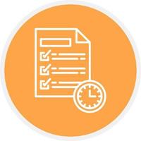 Deadline Creative Icon Design vector