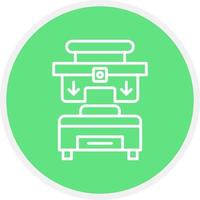 Press Machine Creative Icon Design vector