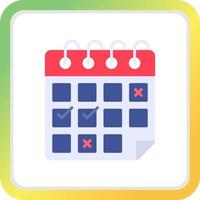 diseño de icono creativo de calendario vector