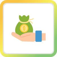 Money Bag Creative Icon Design vector