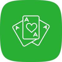 Playing Cards Creative Icon Design vector