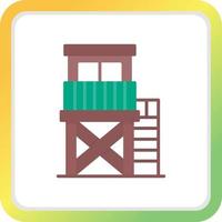 Watchtower Creative Icon Design vector