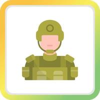 Soldier Creative Icon Design vector