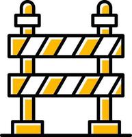 Road Barrier Creative Icon Design vector