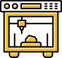 3d Printing Creative Icon Design vector