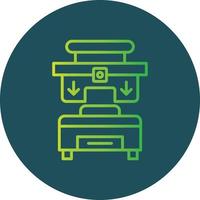 Press Machine Creative Icon Design vector