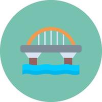 diseño de icono creativo de puente vector