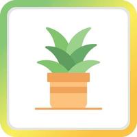 Plant Pot Creative Icon Design vector