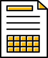 Spreadsheet Creative Icon Design vector