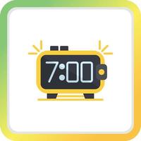 Alarm Clock Creative Icon Design vector