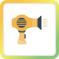 Hair Dryer Creative Icon Design vector