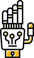 Robot Hand Creative Icon Design vector