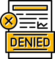 Denied Creative Icon Design vector