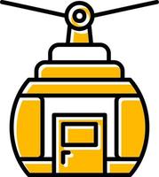 Cable Car Creative Icon Design vector