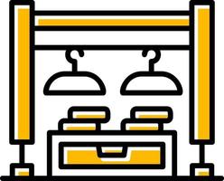 Clothes Rack Creative Icon Design vector