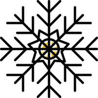 diseño de icono creativo de copo de nieve vector