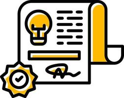 Patent Creative Icon Design vector