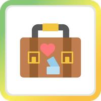 Suitcase Creative Icon Design vector