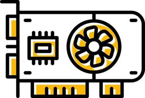 Graphic Card Creative Icon Design vector