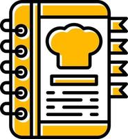 Recipe Book Creative Icon Design vector