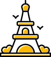 diseño de icono creativo de la torre eiffel vector