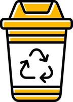 Recycling Bin Creative Icon Design vector