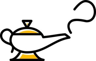 Magic Lamp Creative Icon Design vector