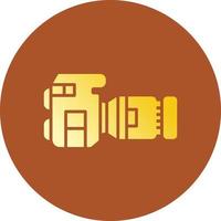 Dslr Camera Creative Icon Design vector