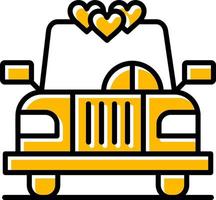 Wedding Car Creative Icon Design vector