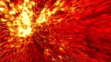 feu brûlant explosion big bang abstrait mouvement graphique particule video
