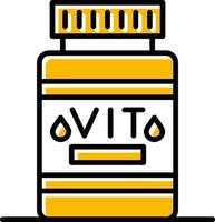 diseño de icono creativo de vitamina vector