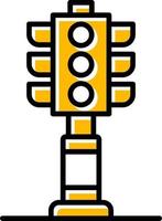 Traffic Lights Creative Icon Design vector
