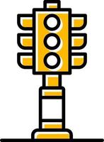 Traffic Lights Creative Icon Design vector