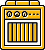 Amplifier Box Creative Icon Design vector