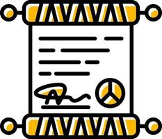 Peace Treaty Creative Icon Design vector