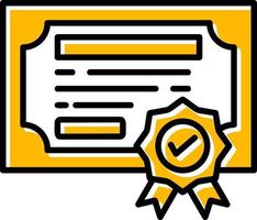 Certification Creative Icon Design vector