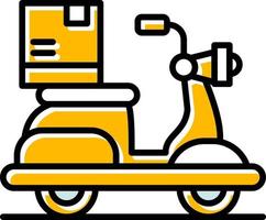 Delivery Bike Creative Icon Design vector