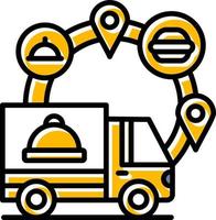 Food Delivery Creative Icon Design vector