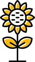 Sunflower Creative Icon Design vector