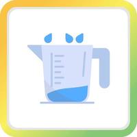 Measuring Glass Creative Icon Design vector